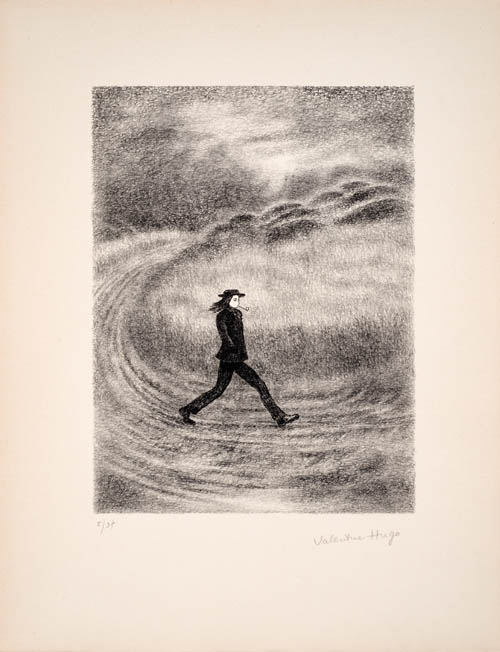 Valentine Hugo - Portrait of Rimbaud - 1961 lithograph